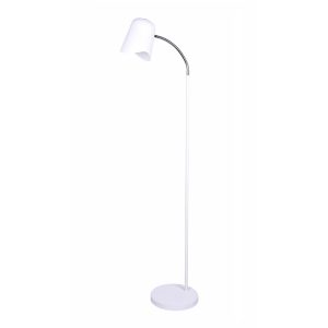 Gooseneck Modern Floor Lamp Matt White - Pastel22FL