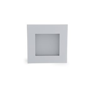 Square Recessed 2W LED Steplight - White Frame / Cool White - AT9500/WH/CW/O