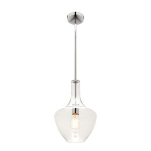 Fontaine 1 Light Small Pendant Chrome - FONT1PCHSML