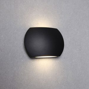 Remo 6.8W LED Up/Down Wall Light Black Finish / Warm White - REMO1