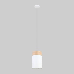 Small Oblong Pendant White - TAMBURA01