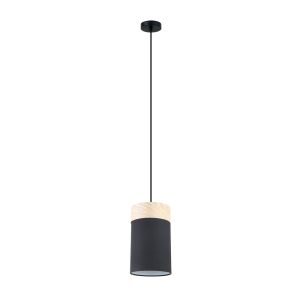 Small Oblong Pendant Black - TAMBURA02