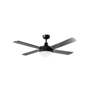 Lifestyle AC 52" Ceiling Fan With Twin E27 Light Matt Black - DLS1344M