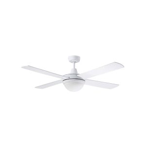 Lifestyle AC 52" Ceiling Fan With Twin E27 Light White - DLS1344W