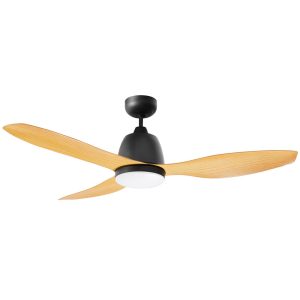 Elite 48" AC Ceiling Fan With 20W Dimmable LED Matt Black / Tri-Colour - MEF1333MB