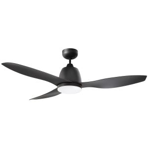 Elite 48" AC Ceiling Fan With 20W Dimmable LED Matt Black / Tri-Colour - MEF1333MM