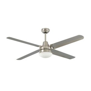 Precision AC 48" Ceiling Fan With Light Kit 304 Stainless Steel - MPF3042SS + PLKBN