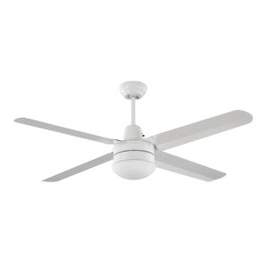 Precision AC 48" Ceiling Fan With Light Kit White - MPF120WH + PLKWH