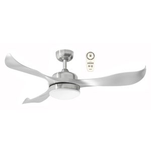 Scorpion 52" DC Ceiling Fan With 20W Dimmable LED Brushed Nickel / Tri-Colour - MSF1333BR