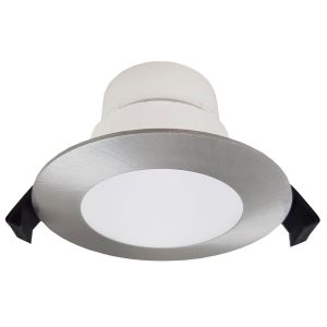 Roystar 9W Dimmable LED Dip Switch Flush Downlight Anodised Aluminium / Tri-Colour - 202619N + 202627