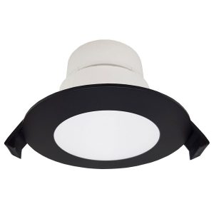 Roystar 9W Dimmable LED Dip Switch Flush Downlight Black / Tri-Colour - 202619N + 202623