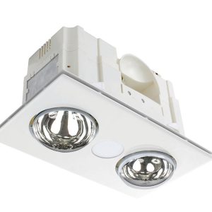 Horizon 3 in 1 Bathroom Heater With 8W LED White / CCT - 19847/05