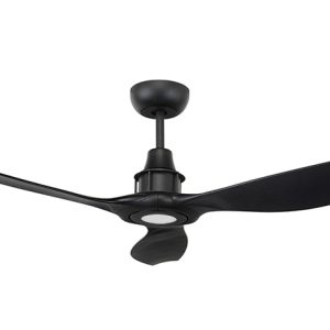 Concorde-II 58" DC Ceiling Fan With 12W LED Black / Cool White - 20067/06 + 20071/06