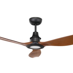 Concorde-II 58" DC Ceiling Fan With 12W LED Black / Mahogany / Cool White - 20067/62 + 20071/06