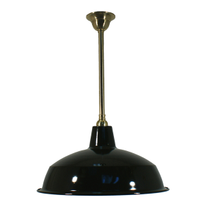 Standard 3/4" Rod Set Pendant - Warehouse 420mm Black