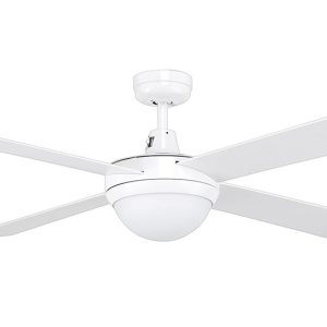 Tempest AC 52" Ceiling Fan With 2 x B22 Light Kit White - 99988/05