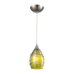 Glass Modern Pendant Olive Green - Glaze8