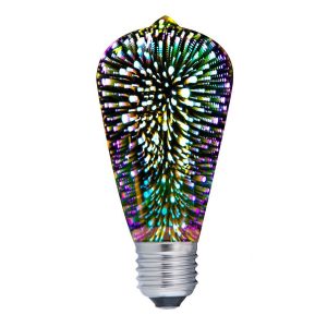 Spectra Series 4W LED E27 Firework Effect ST57 Decorative Globe - SPECTRA02