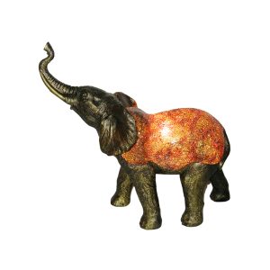 Tiffany Elephant Novelty Table Lamp Amber - TL-07474/T