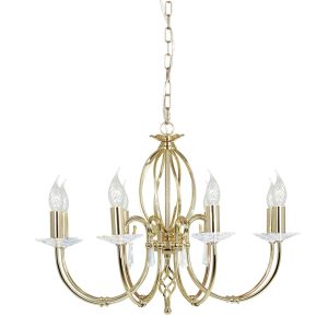 Aegean 8 Light Chandelier Polished Brass - AG8 PB