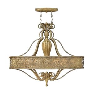 Carabel 6 Light Chandelier Brushed Champagne - HK/CARABEL/P/D