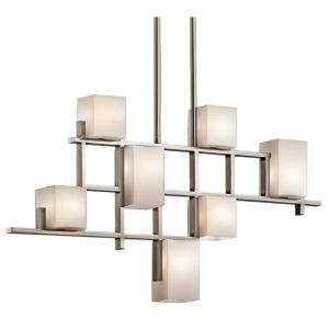 City Lights 7 Light Chandelier Classic Pewter - KL/CITY LIGHTS7B