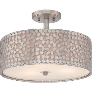 Confetti 3 Light Semi Flush Old Silver - QZ/CONFETTI/SF