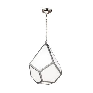 Diamond Medium Pendant Polished Nickel - FE/DIAMOND/P/M