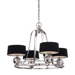 Gotham 4 Light Chandelier Imperial Silver - QZ/GOTHAM4