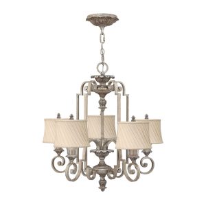 Kingsley 5 Light Chandelier Silver Leaf - HK/KINGSLEY5