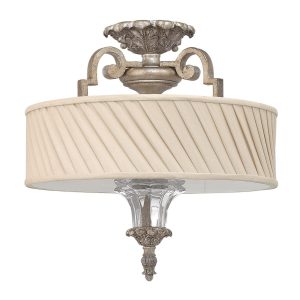 Kingsley Semi Flush Silver Leaf - HK/KINGSLEY/SF