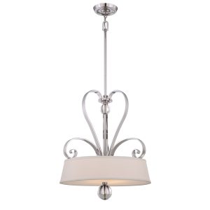 Madison Manor 4 Light Pendant Imperial Silver - QZ/MADISONM/P IS