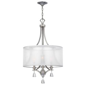 Mime 3 Light Chandelier Brushed Nickel - HK/MIME/3P