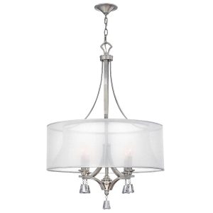 Mime 4 Light Chandelier Brushed Nickel - HK/MIME/4P