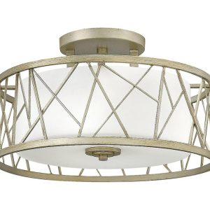 Nest Semi Flush Silver Leaf - HK/NEST/SF SL