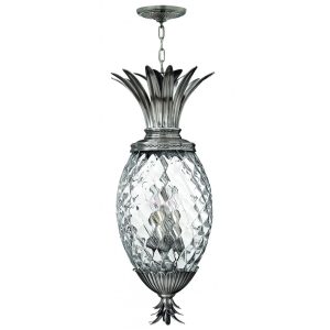 Plantation 4 Light Pendant Polished Antique Nickel - HK/PLANT4/P PL