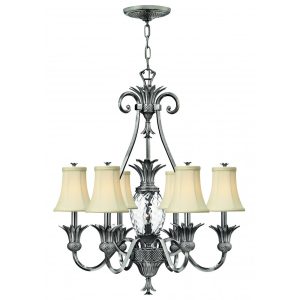 Plantation 7 Light Chandelier Polished Antique Nickel - HK/PLANT7 PL