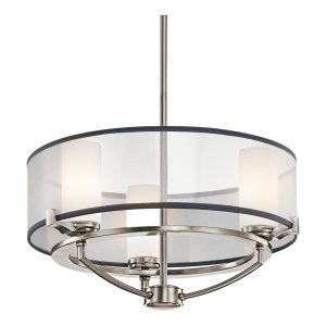 Saldana 3 Light Chandelier Classic Pewter - KL/SALDANA3