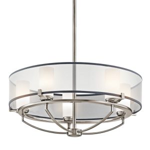 Saldana 5 Light Chandelier Classic Pewter - KL/SALDANA5