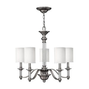 Sussex 5 Light Chandelier Brushed Nickel - HK/SUSSEX5