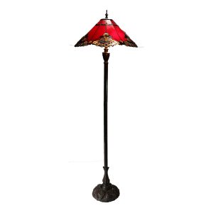 Benita Tiffany Floor Lamp Red - TL-F201072R/KG