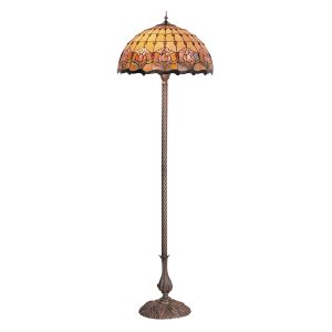 Red Tulip Tiffany Floor Lamp - TL-F20235/KG