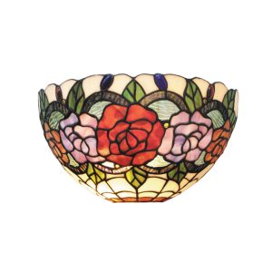 Red Rose Tiffany Wall Lamp - TL-W3065