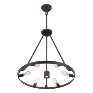 Theater Row 6 Light Pendant Western Bronze - QZ/THEATERROW6WT