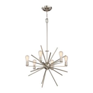 Carnegie 6 Light Chandelier Imperial Silver - QZ/CARNEGIE6 IS