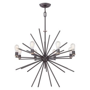 Carnegie 8 Light Chandelier Western Bronze - QZ/CARNEGIE8