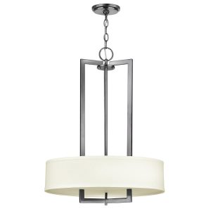 Hampton 3 Light Chandelier Antique Nickel - HK/HAMPTON/P/B