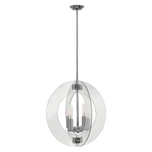 Solstice 4 Light Chandelier Polished Chrome - HK/SOLSTICE4