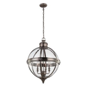 Adams 4 Light Chandelier Antique Nickel - FE/ADAMS/4P ANL