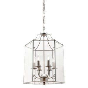 Arcadia 6 Light Pendant Satin Chrome - ARCA6PSC